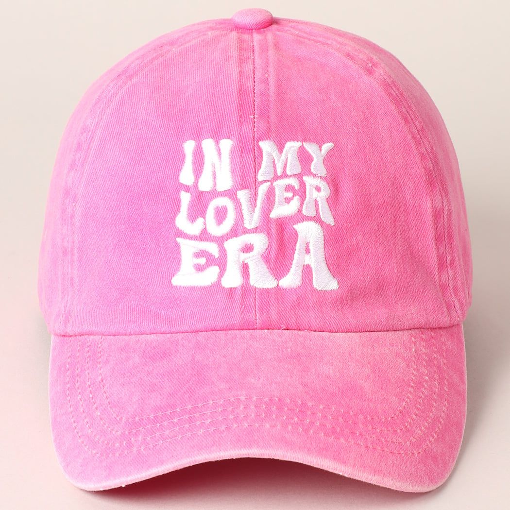 In My Lover Era Cap, Color: Hot Pink