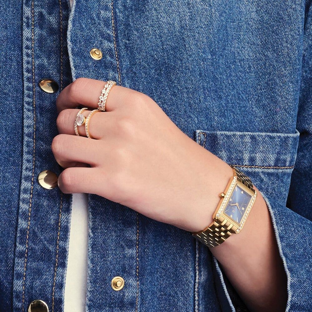 Gold with Clear Livingo Ring 