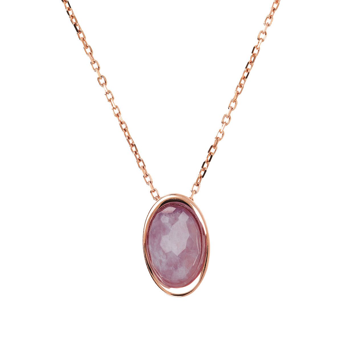 Forzatina Chain Necklace, Color: Viola Rossastro