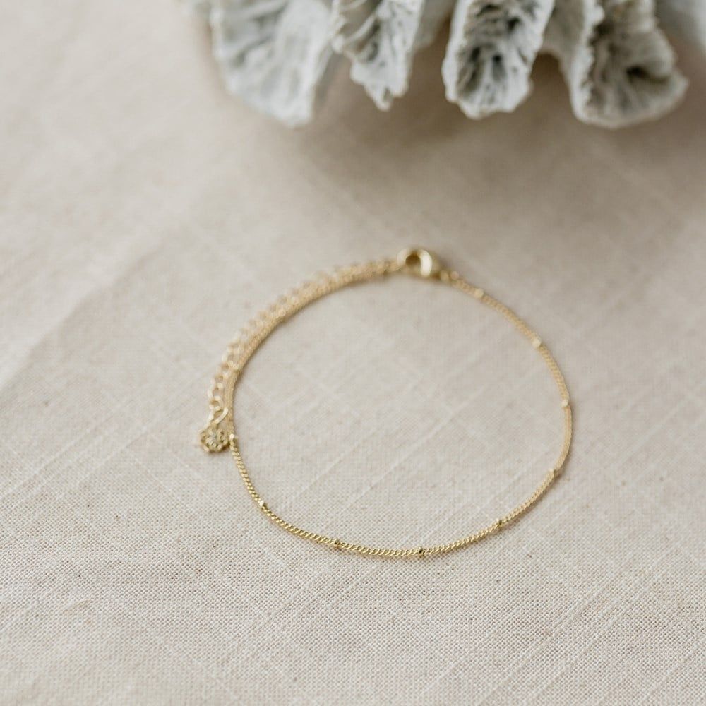 Charli Chain Anklet, Color: Gold