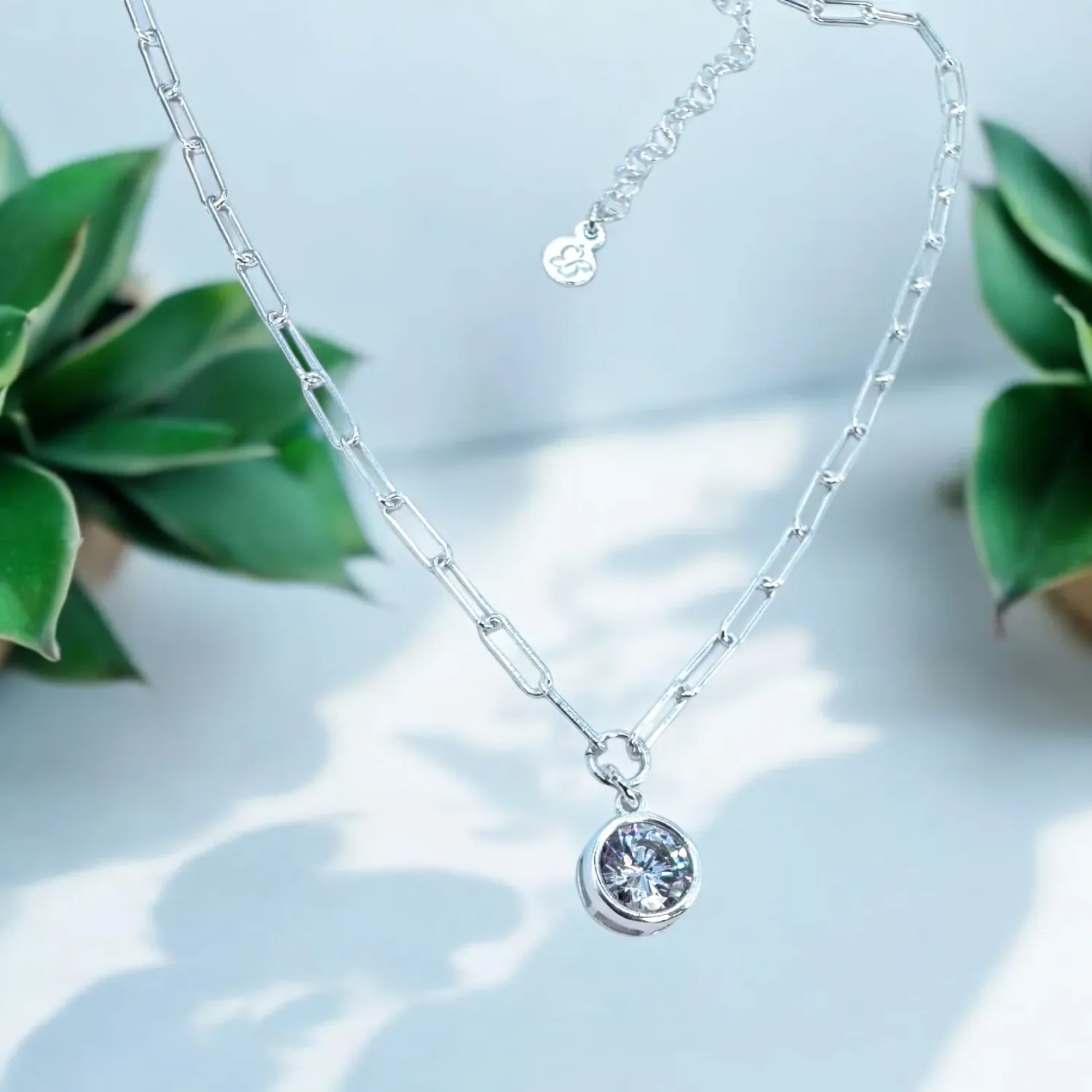 Melissa Necklace, Color: Cubic Zirconia