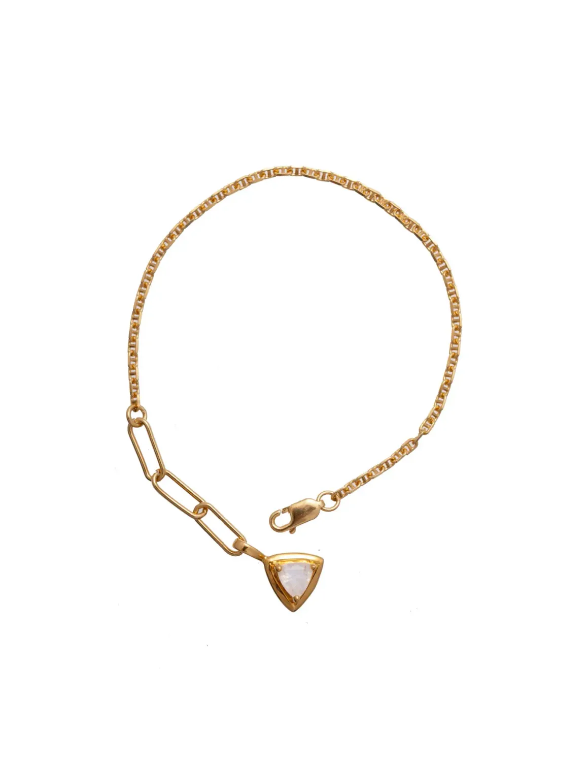 Trillion Bracelet, Color: Gold
