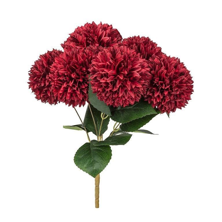 Pompom Dahlia Bouquet, Color: Burgundy