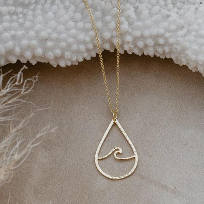 Long Beach Necklace, Color: Gold