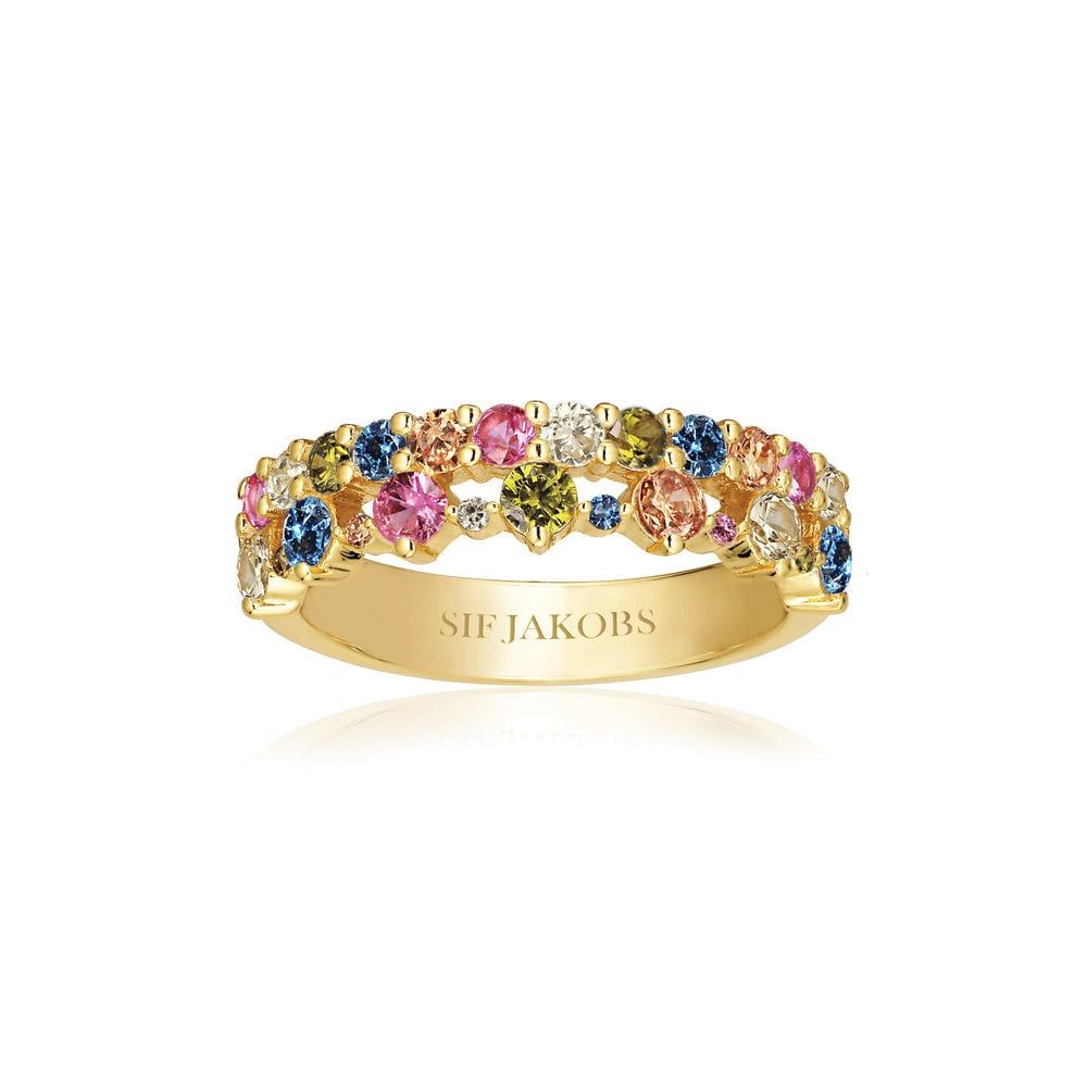 Gold with Multi Livingo Ring 
