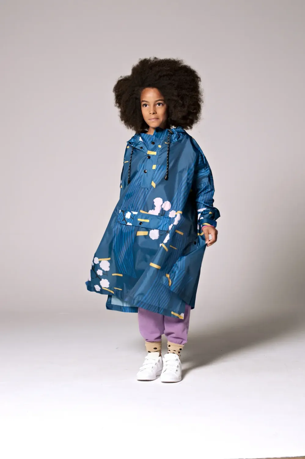 Japanese Blossom Poncho Kids