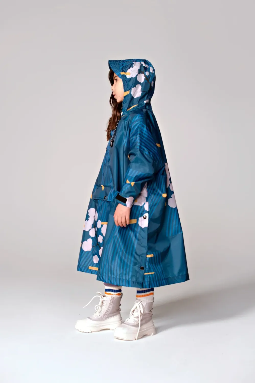 Japanese Blossom Poncho Kids