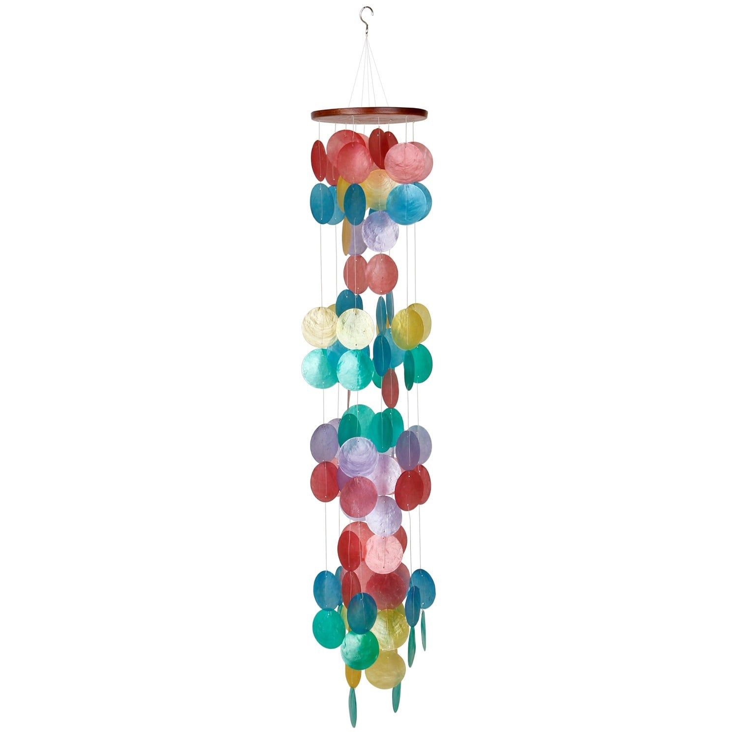 Capiz Waterfall Chimes, Color: Havana
