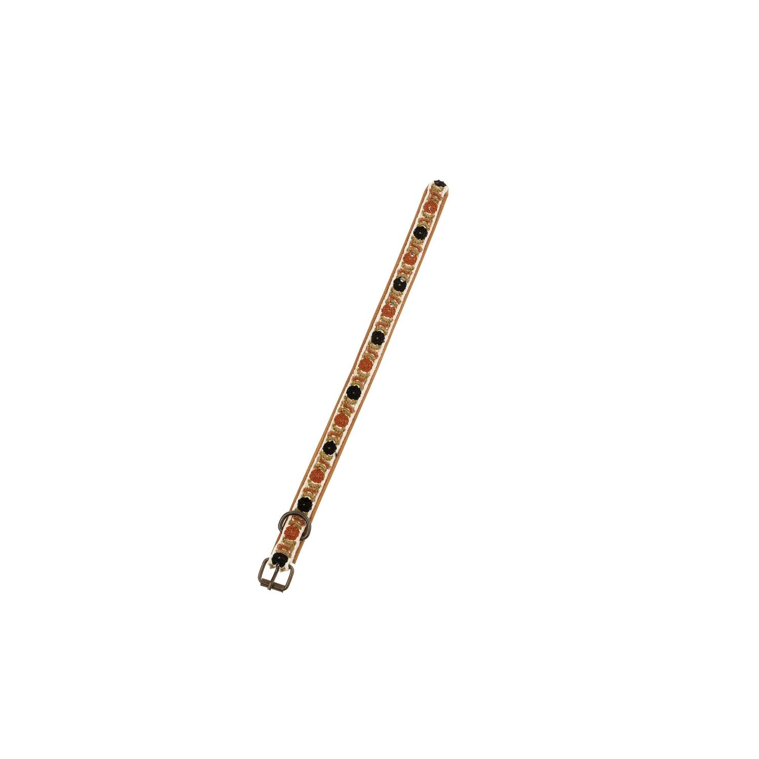 Bruli Embroidered Dog Collar, Size: XS