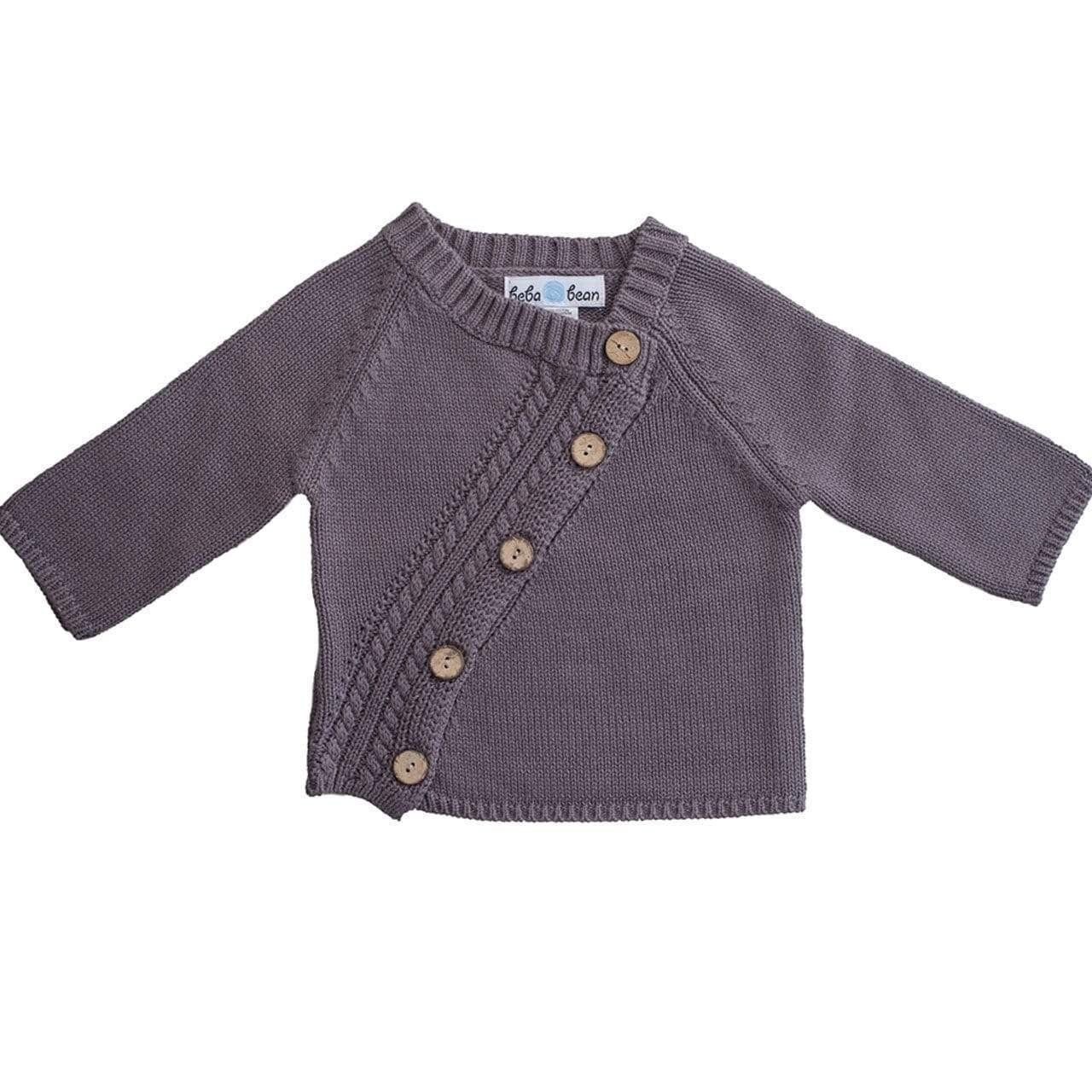 Long Sleeved Cardigan, Color: Grey, Size: 3-6