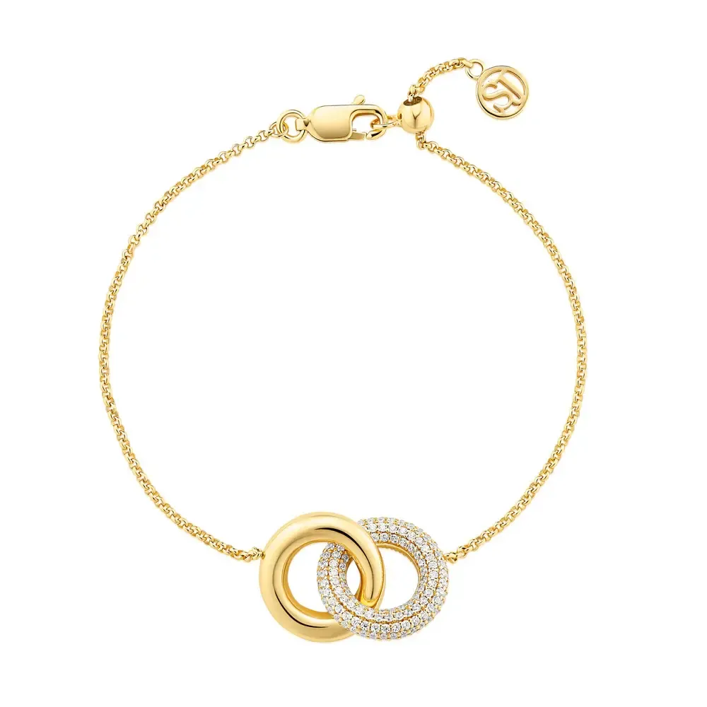 Carrara Bracelet , Color: 18k Gold Plated