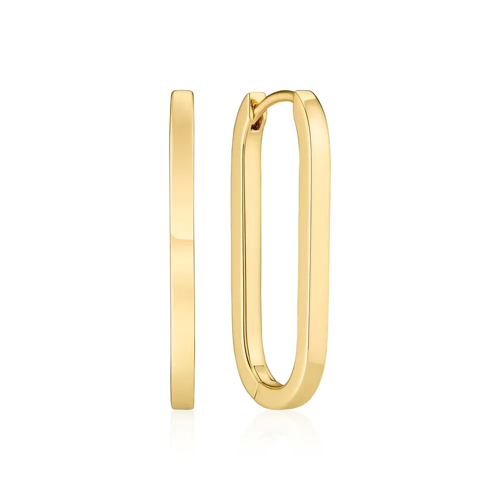 Capizzi Medium Earrings , Color: 18k Gold Plated