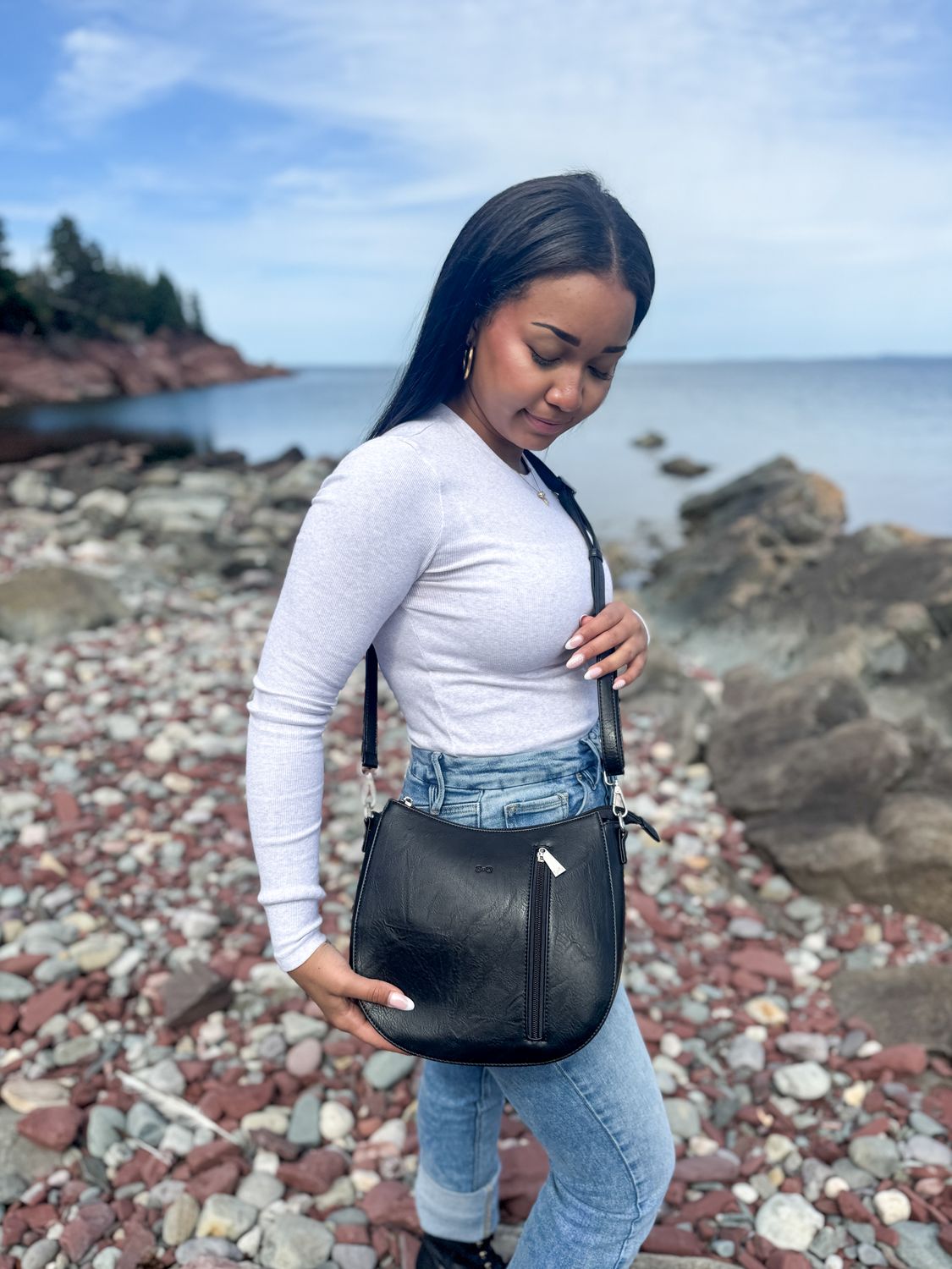 Katelyn Crossbody, Color: Black