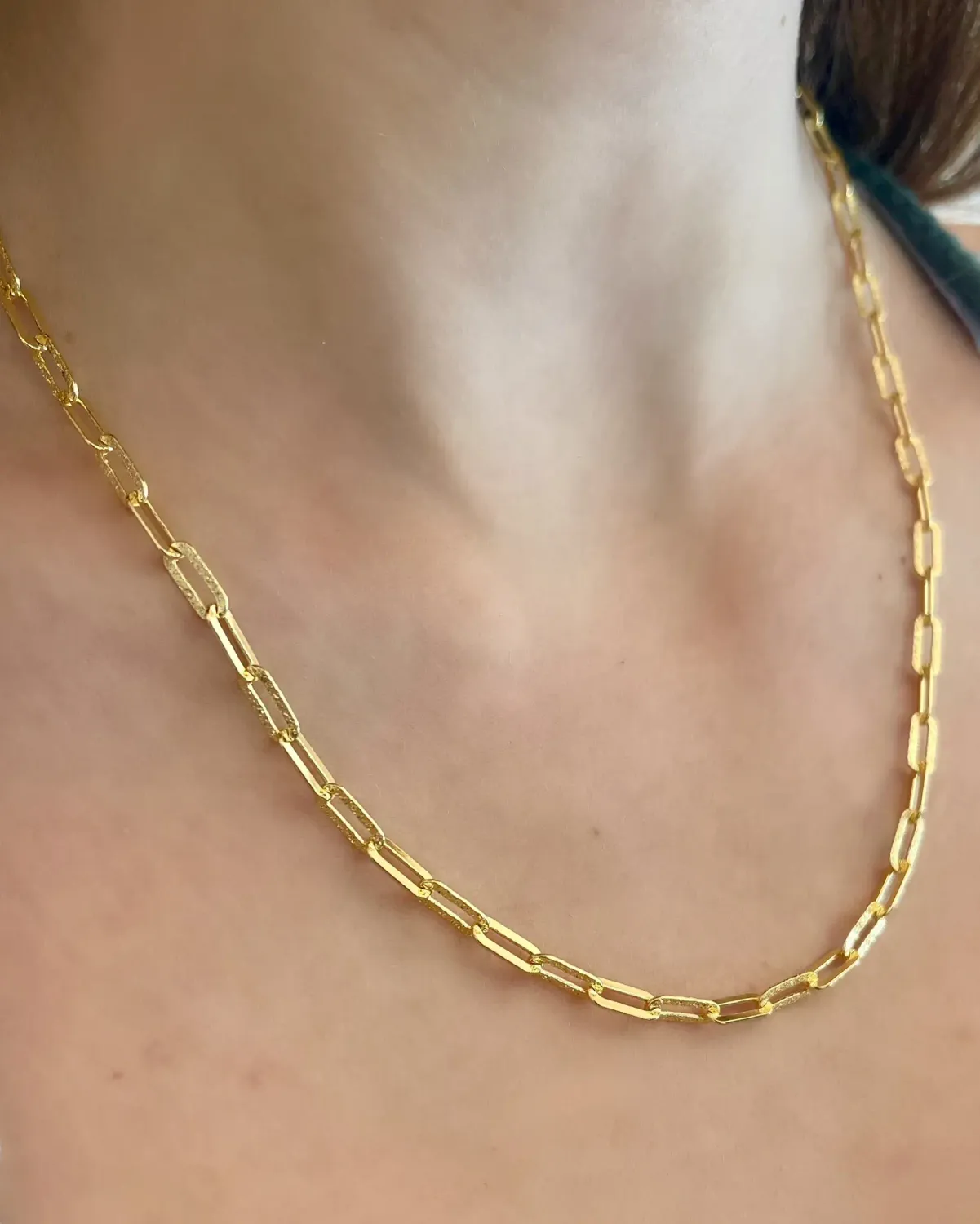 Radiant Link Chain, Color: 18K Yellow Gold Vermeil, Size: 18"