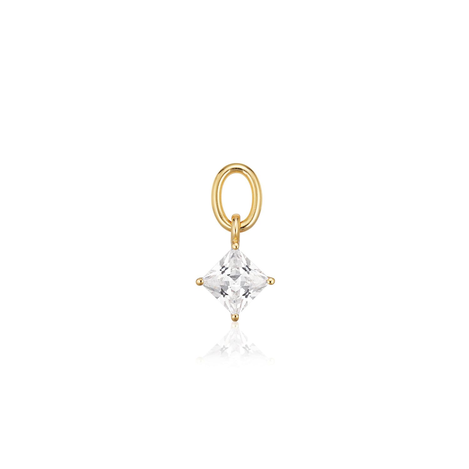 Charm Lati Quattro, Color: 18k Gold Plated