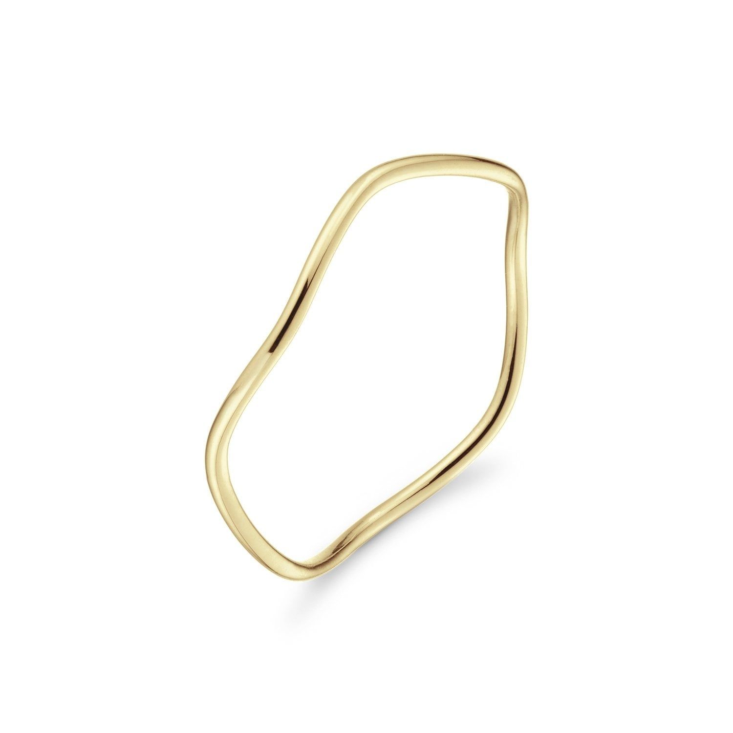 Wavy Ring, Color: Yellow Gold, Size: 6