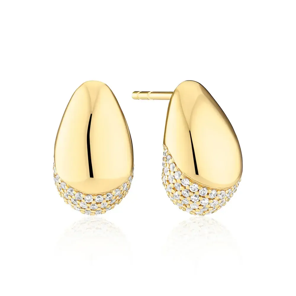 Goccia Earrings, Color: 18k Gold Plated