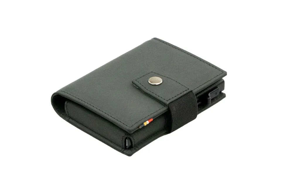 Metal Wallet 10 Cards, Color: Carbon Black