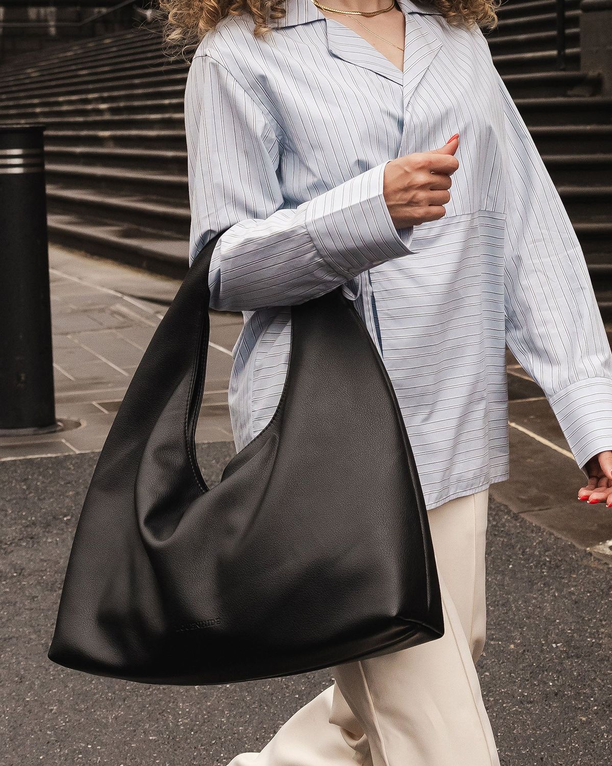 Monaco Shoulder Bag, Color: Black