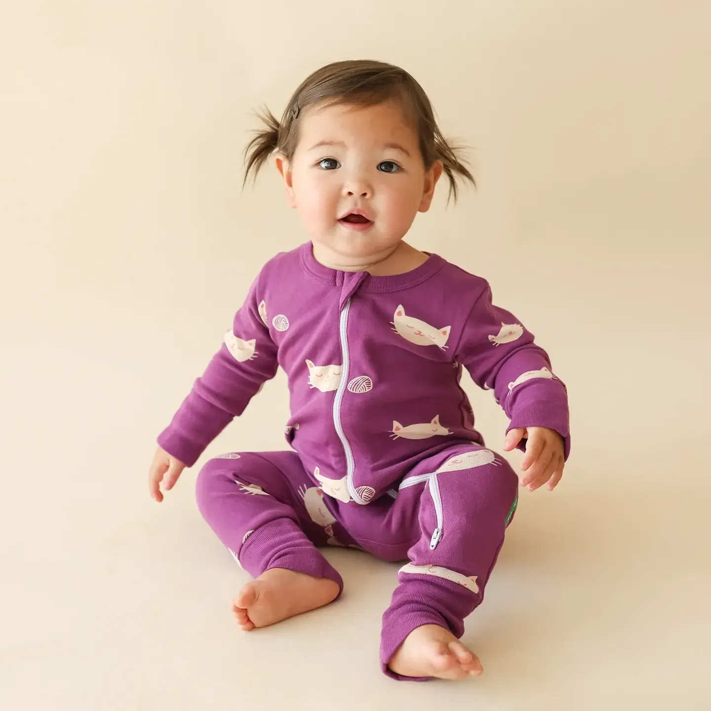 Cats '2-Way' Zip Romper  
