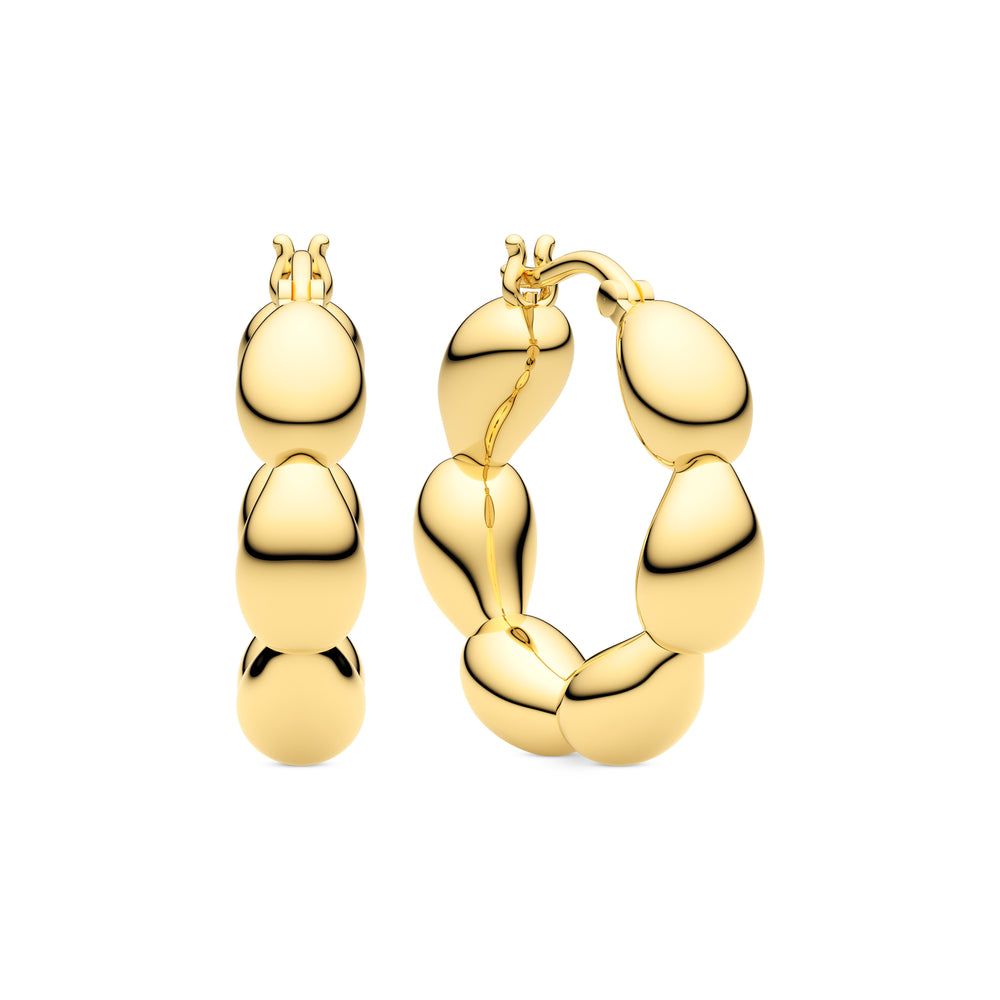 Goccia Cerchietto Earrings , Color: 18k Gold Plated