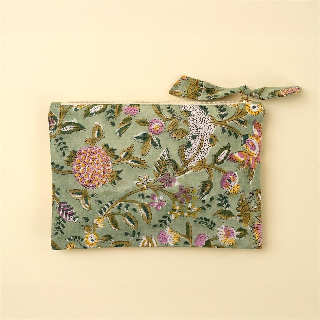Block Print Pouch