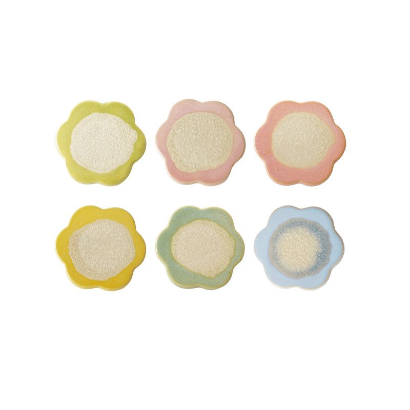 Stoneware Flower Coaster