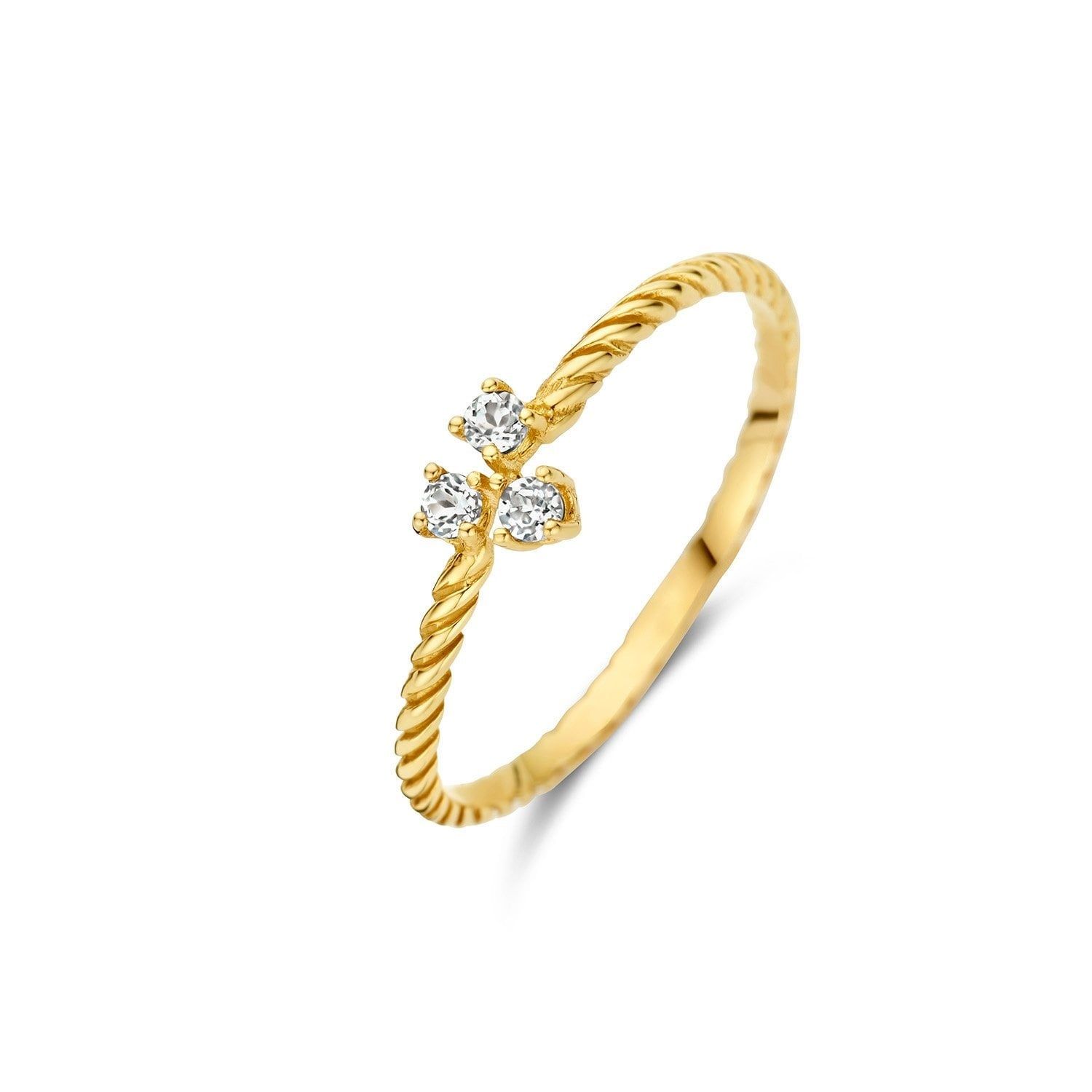 Triangle Topaz Ring
