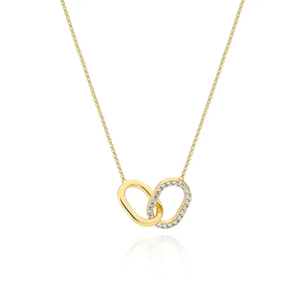Capizzi Due Piccolo Necklace , Color: 18k Gold Plated