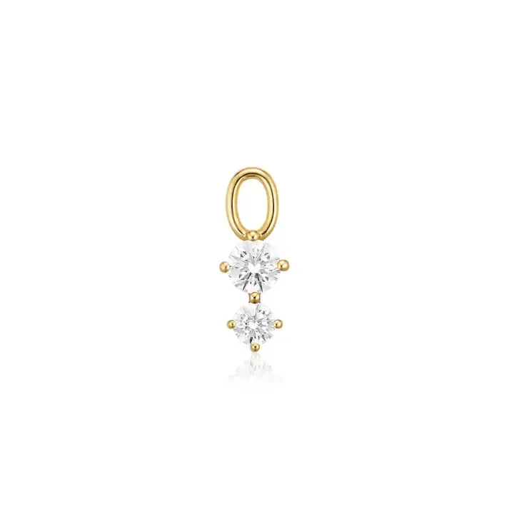 Charm Circolo Due, Color: 18k Gold Plated