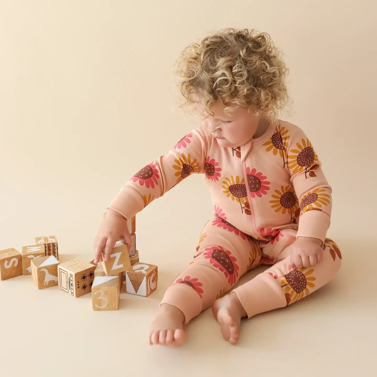 Sunflowers '2-Way' Zip Romper  