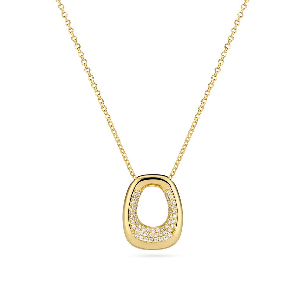 Borsa Necklace , Color: 18k Gold Plated