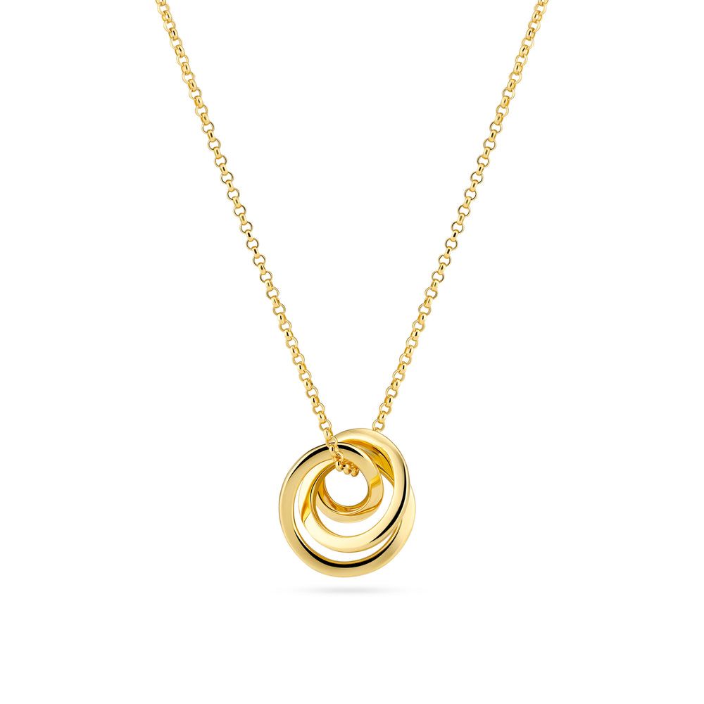 Spirale Pianura Necklace , Color: 18k Gold Plated