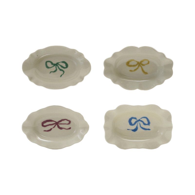 Stoneware Bow Dish