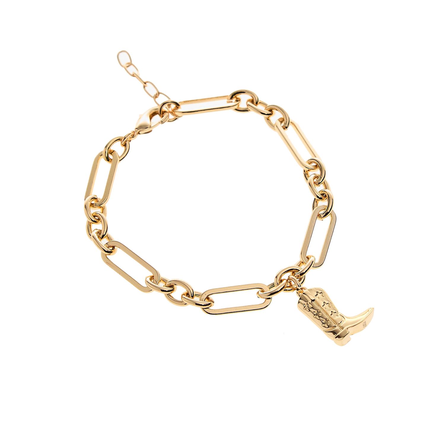 Western Charm Bracelet, Color: Gold