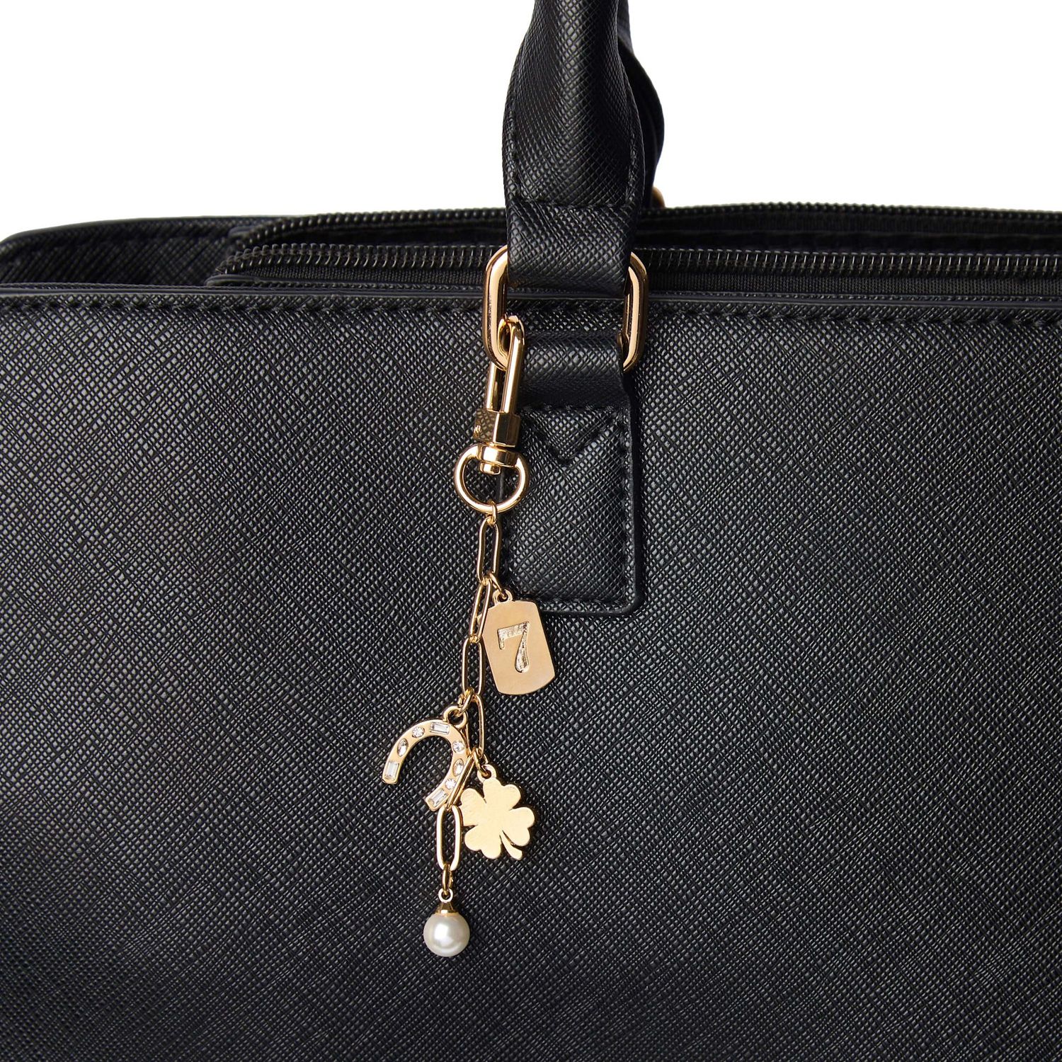 Lucky Bag Charm, Color: Gold