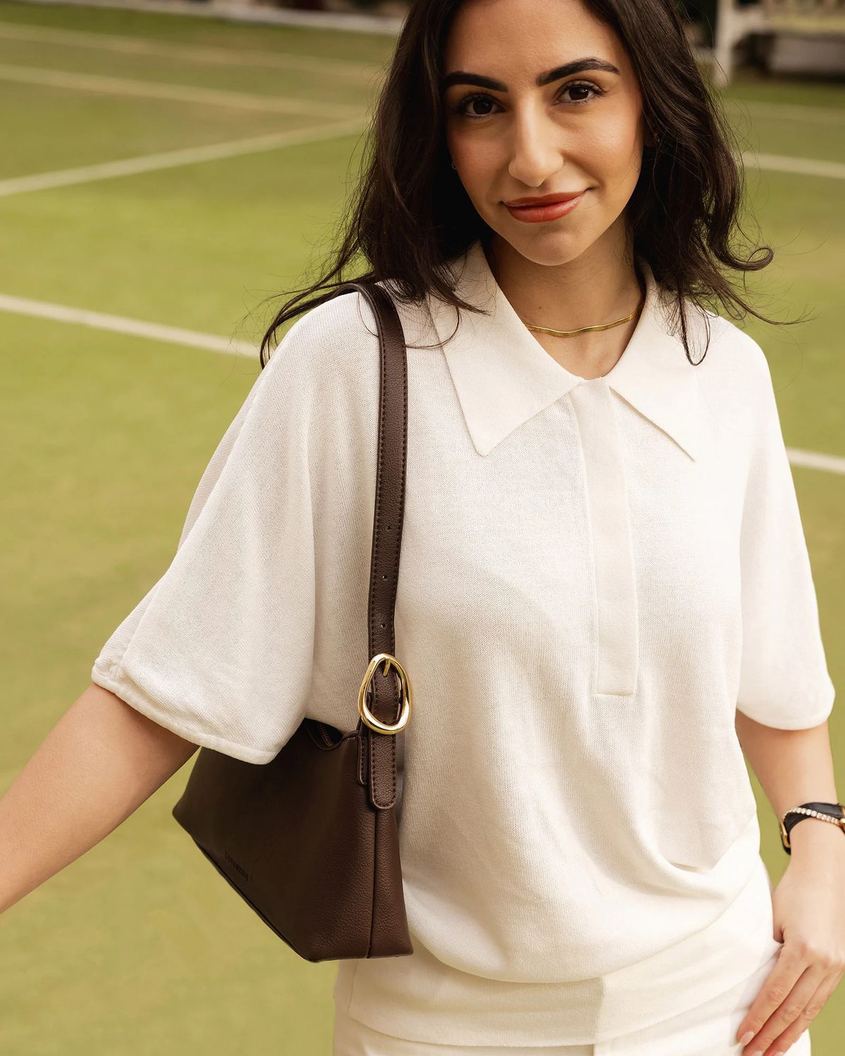 Amelia Shoulder Bag, Color: Chocolate