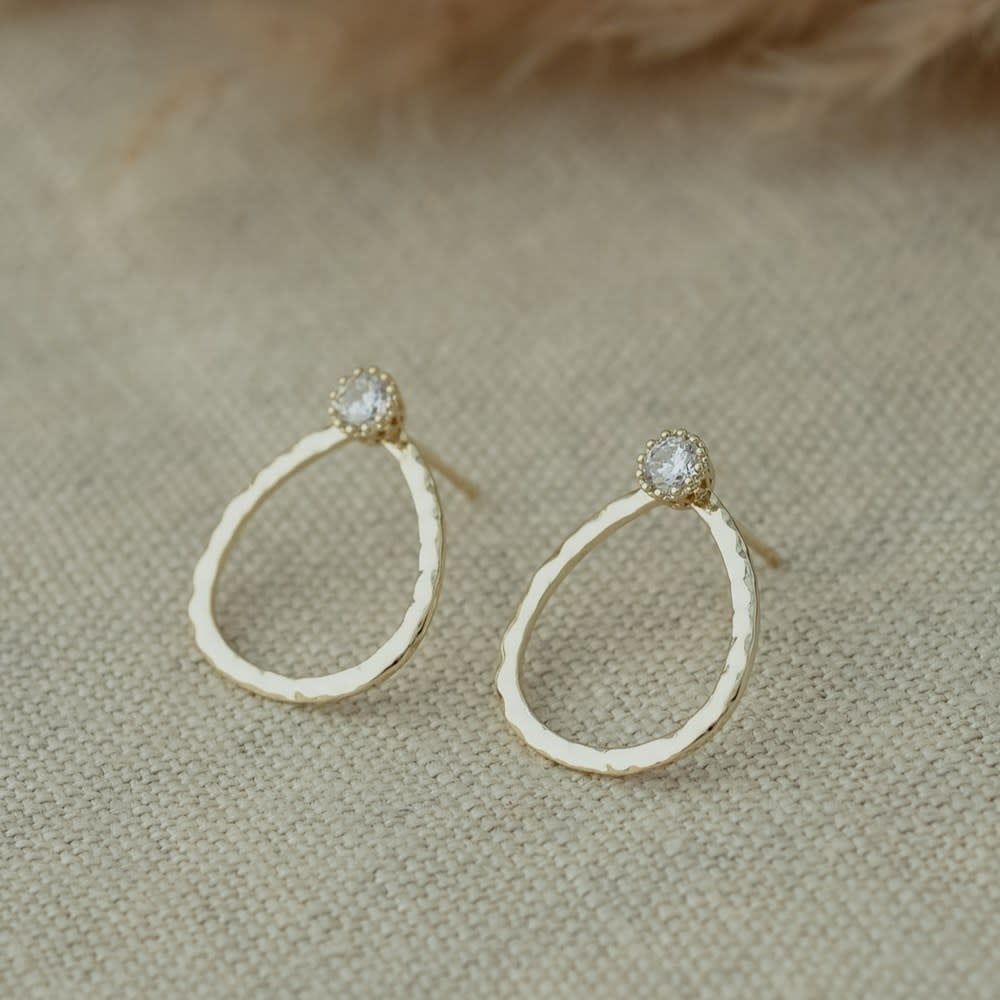 Arabella Studs, Color: Gold