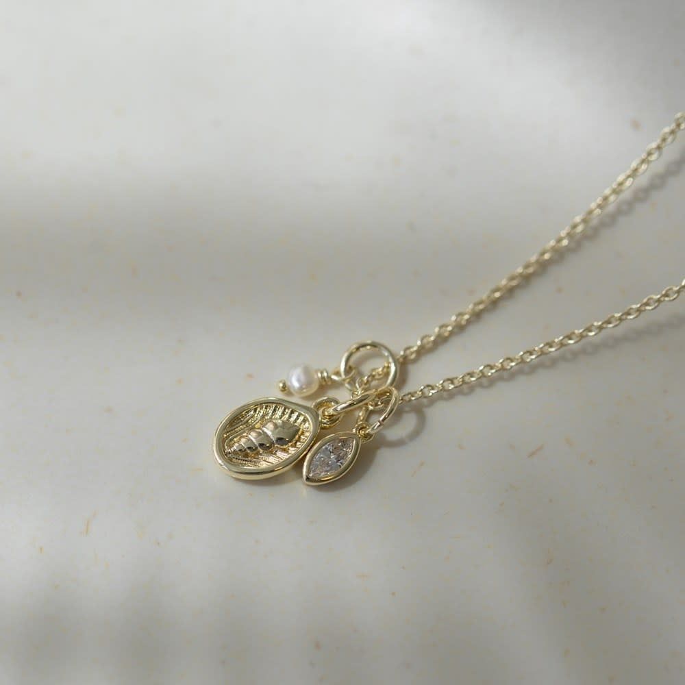 Drift Necklace, Color: Gold
