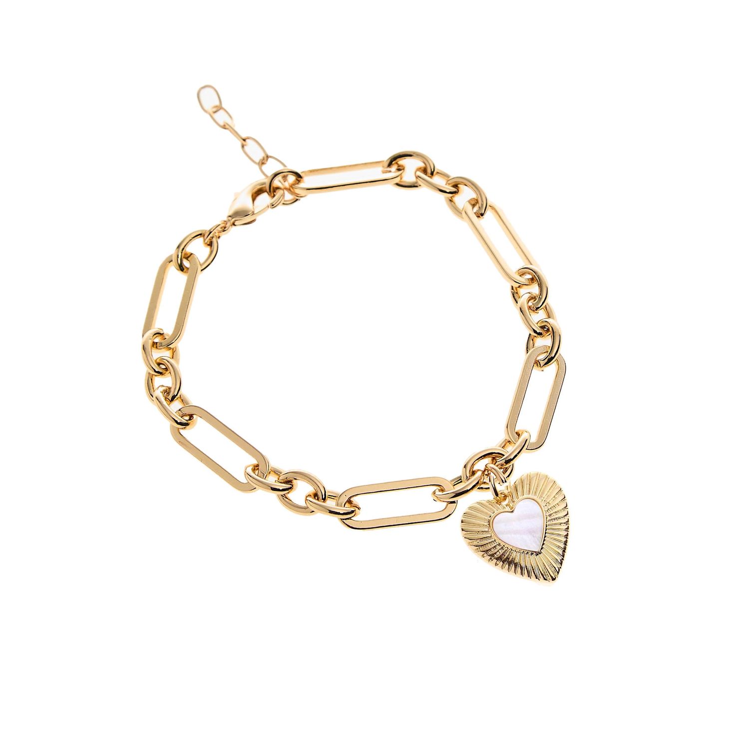 Cheri Charm Bracelet, Color: Gold