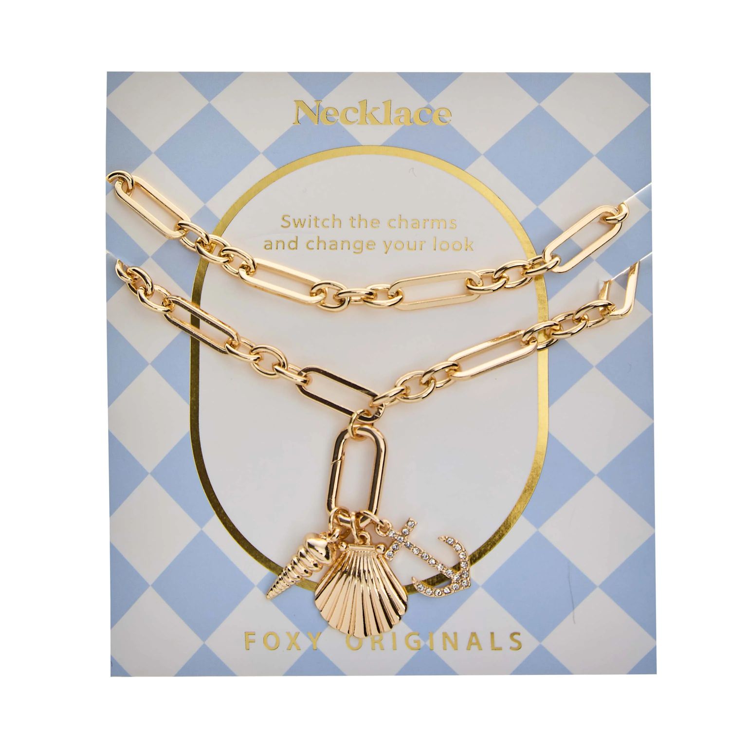 Seaside Charm Necklace, Color: Gold