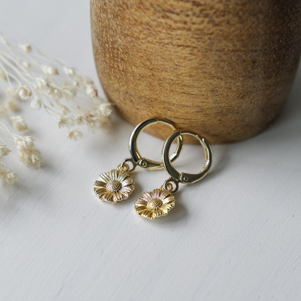 Bloom Hoops, Color: Gold