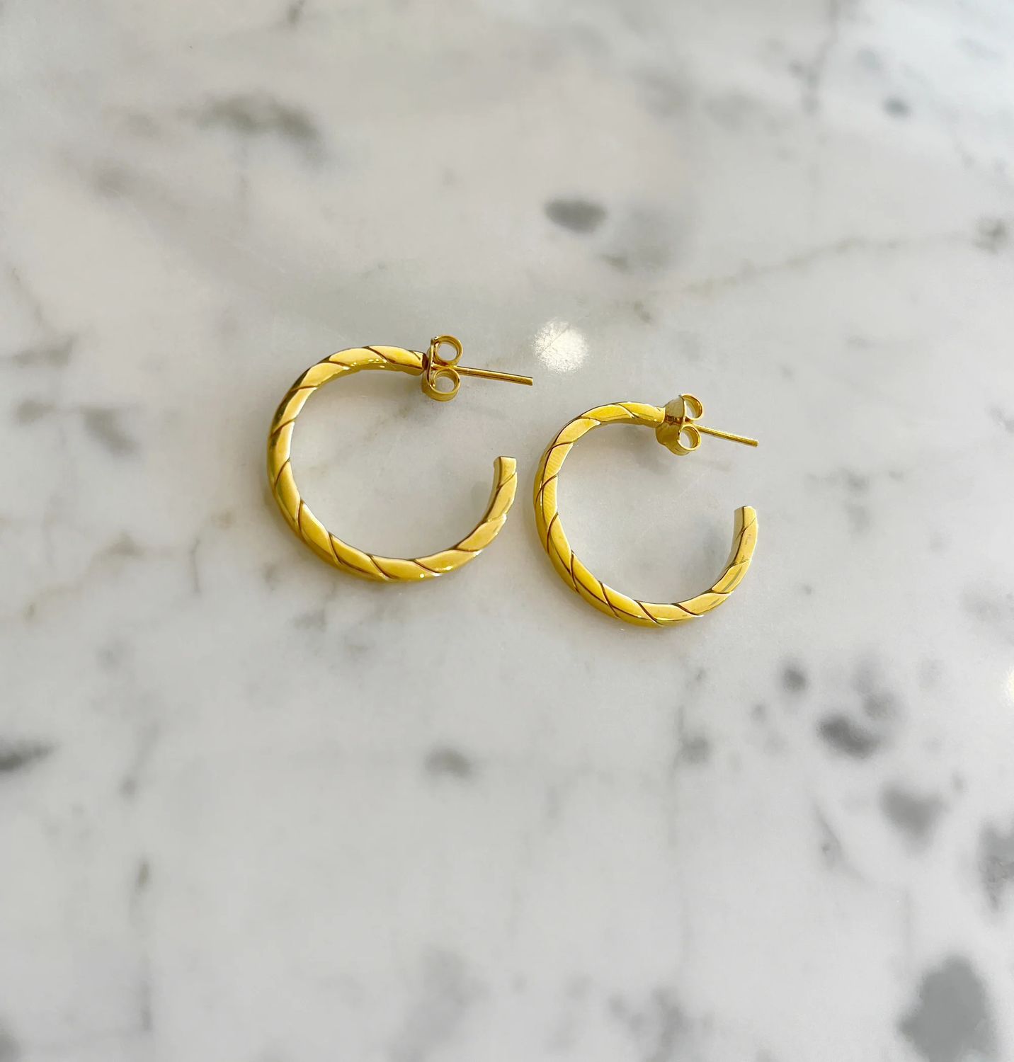 Marcel Hoops, Color: 18K Yellow Gold Vermeil