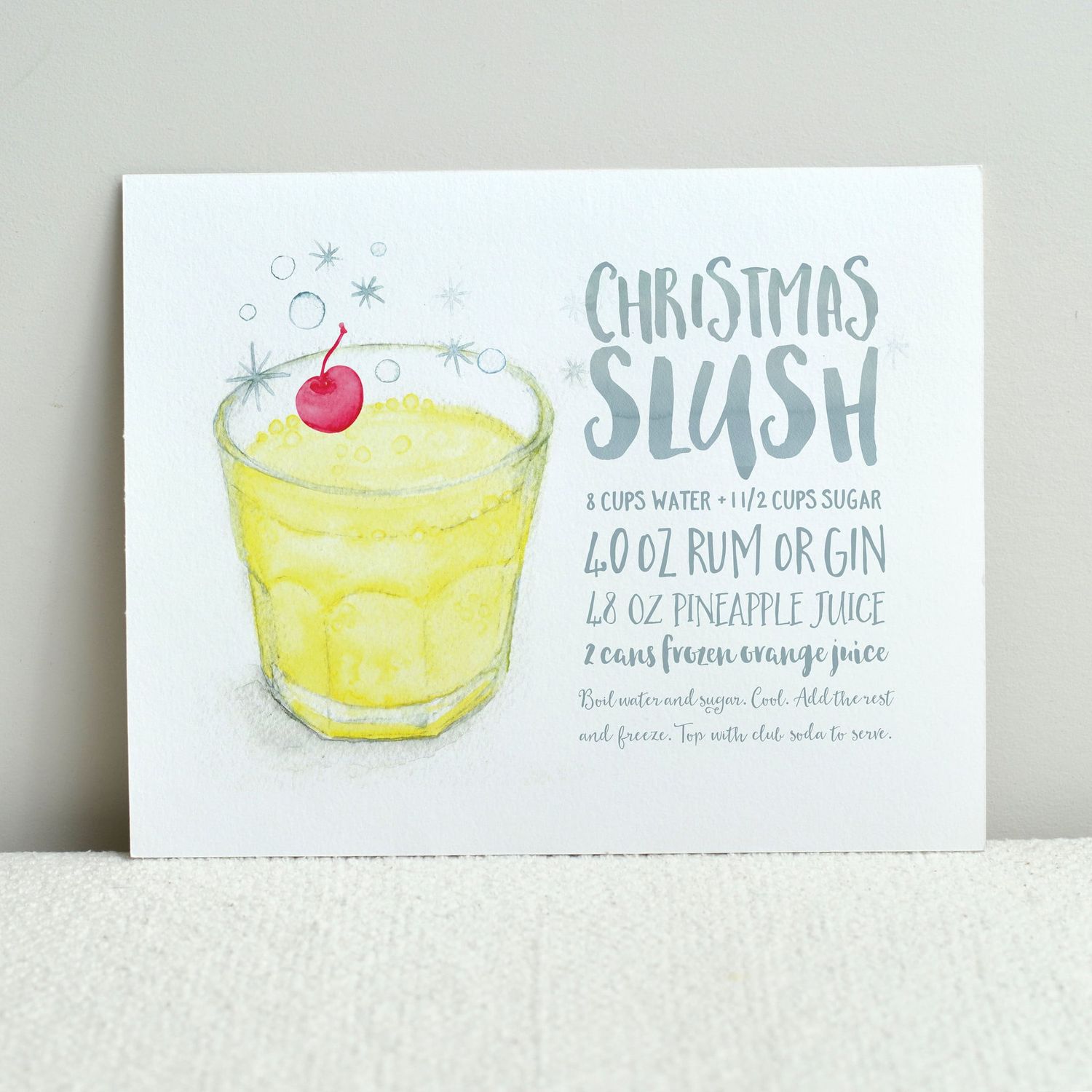 Newfoundland Christmas Slush 8x10 Print