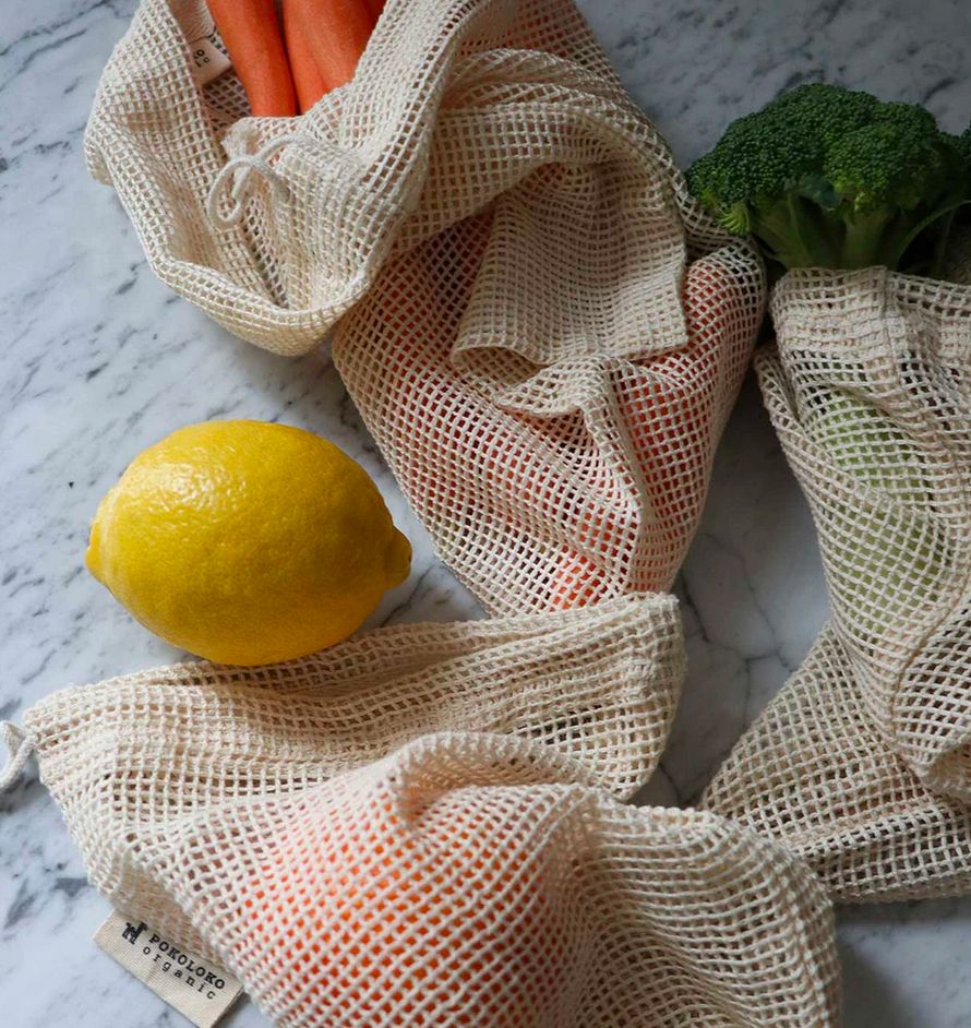Organic Mesh Eco Bag - 8x10" - Natural