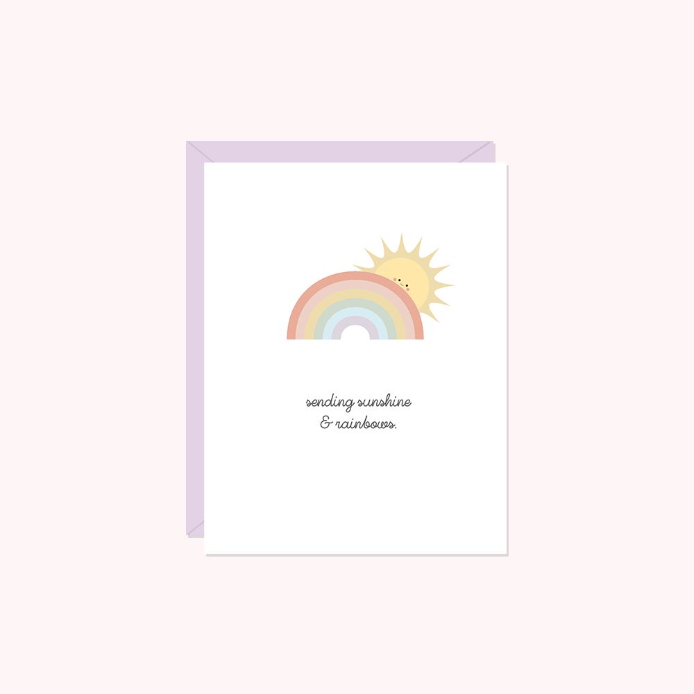 Sending Sunshine &amp; Rainbows Card