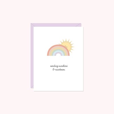Sending Sunshine &amp; Rainbows Card