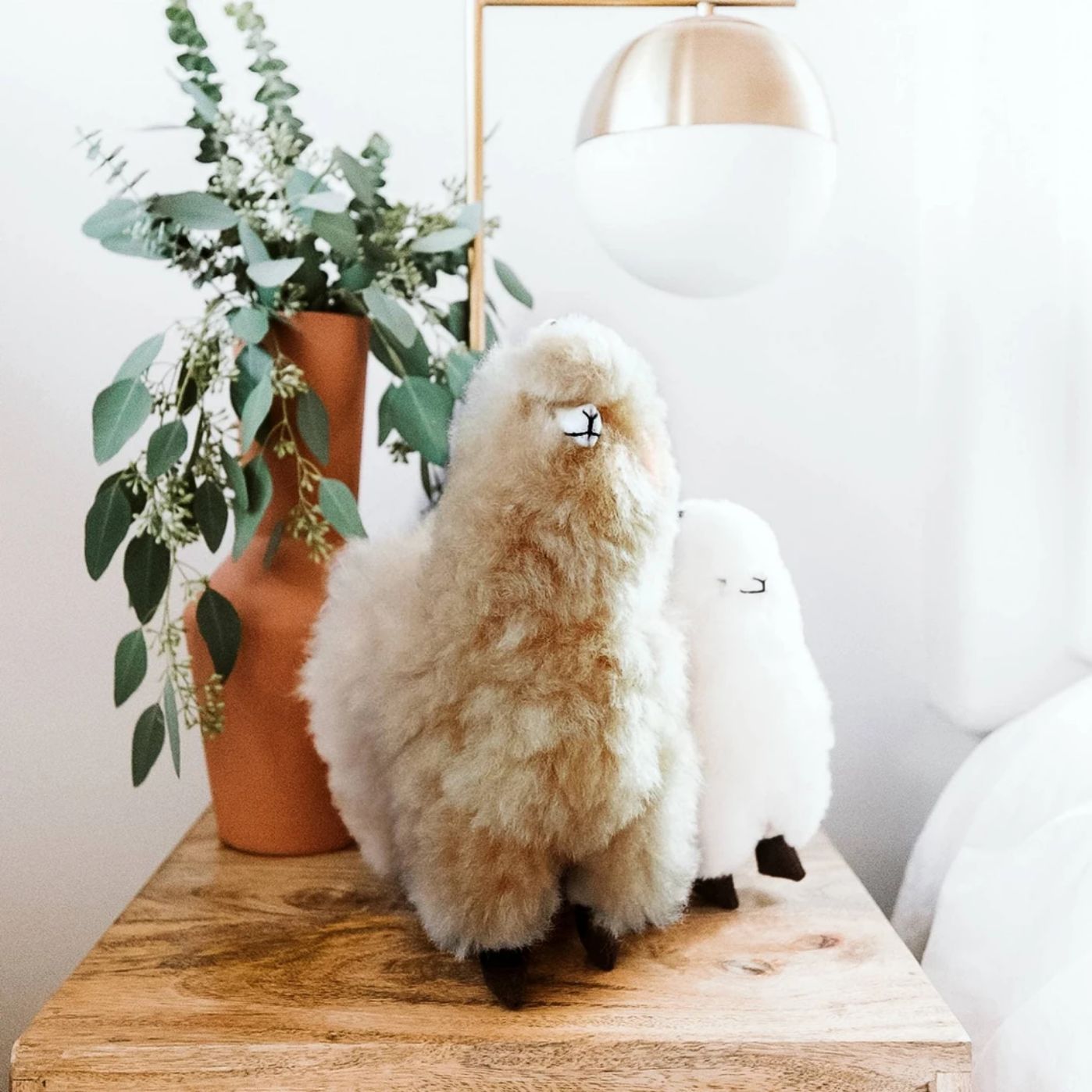 Standing Alpaca Beige 12"