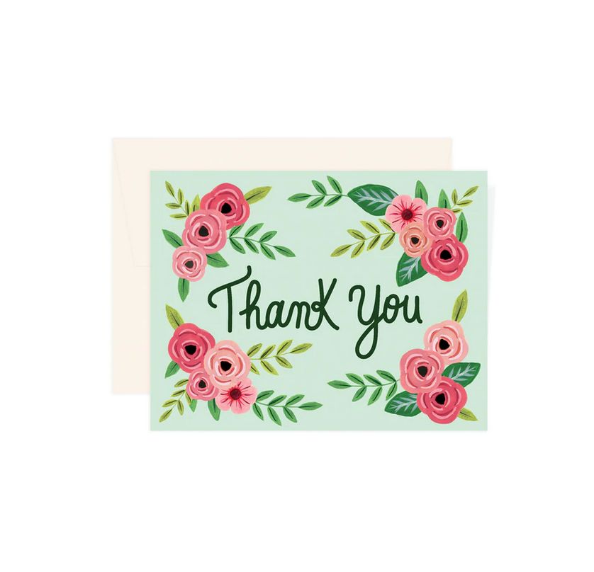 Thank You Floral Card