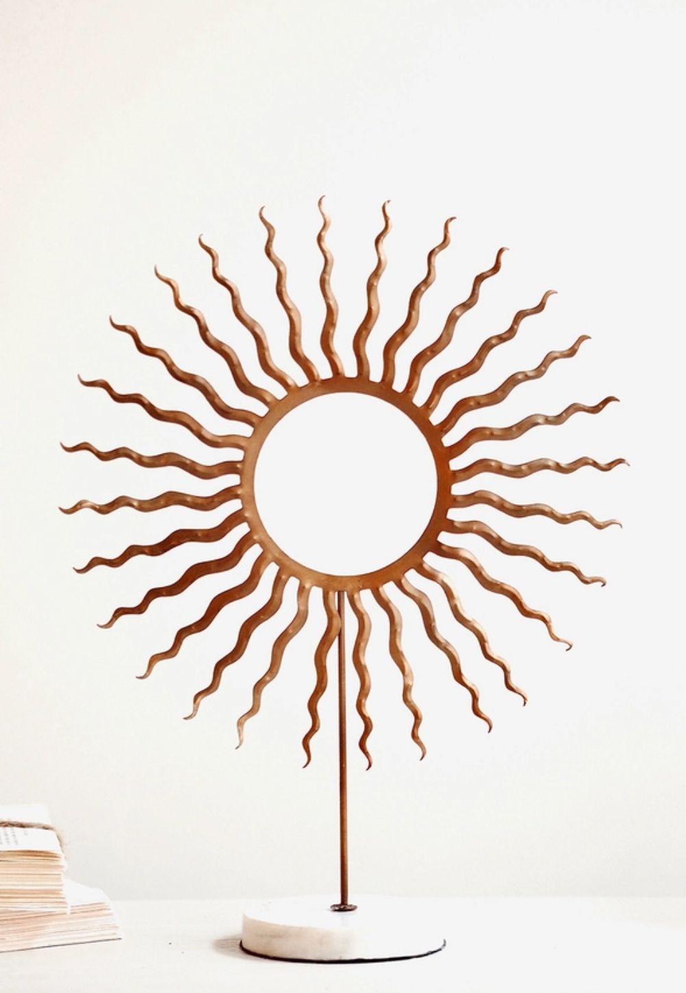Soleil Wreath on Stand
